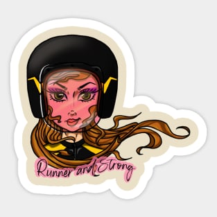 runner girl Sticker